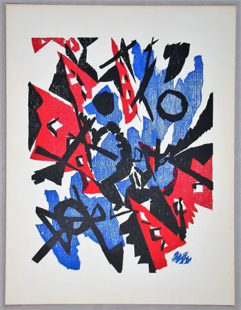 木刻 Nay - Composition - 1953