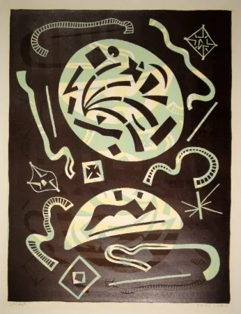 油毡版画 Nebel - 23/1969