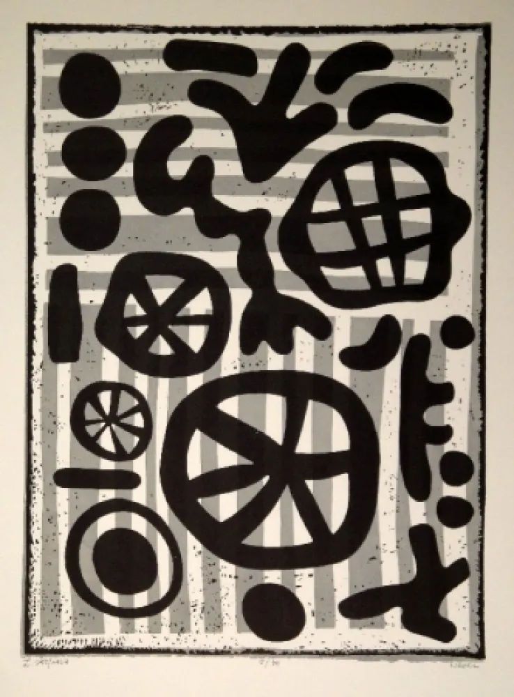 油毡版画 Nebel - Werknummer 595/1964