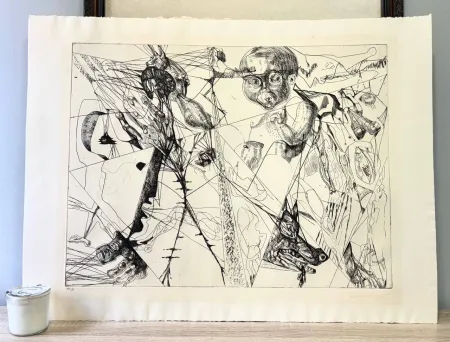 版画 Neizvestny - To Ivan Petrovich Pavlov, Dedicated (Hommage aux Prix Nobel)