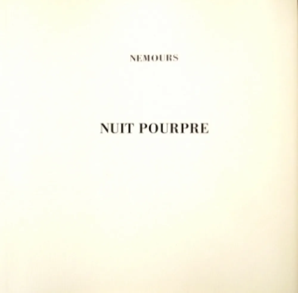 插图书 Nemours - Nuit Pourpre
