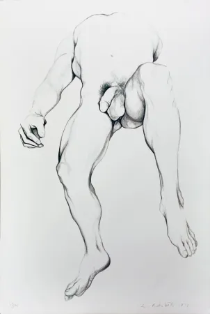 石版画 Nesbitt - NUDE MALE 6