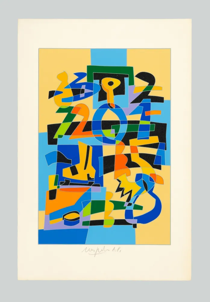 丝网印刷 Nespolo - Composizione