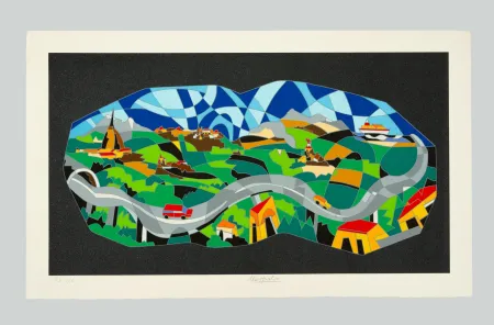 丝网印刷 Nespolo - Composizione