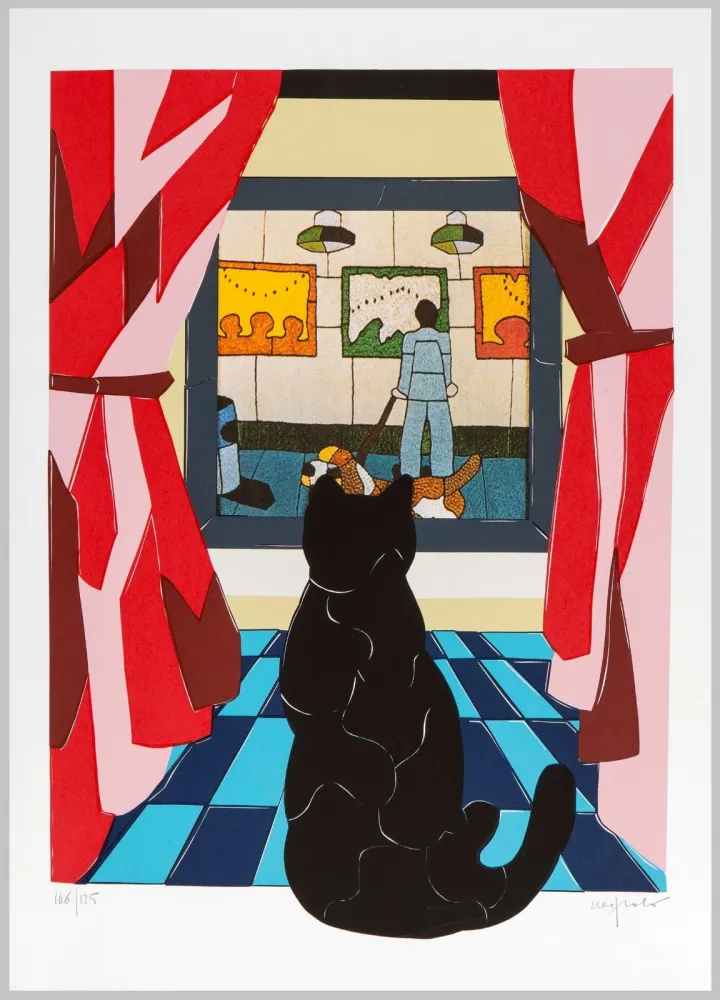 石版画 Nespolo - Composizione