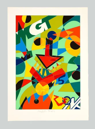 丝网印刷 Nespolo - Freccia rossa