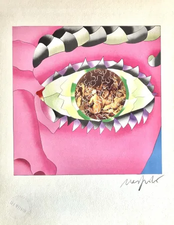 石版画 Nespolo - La Vista (The View)