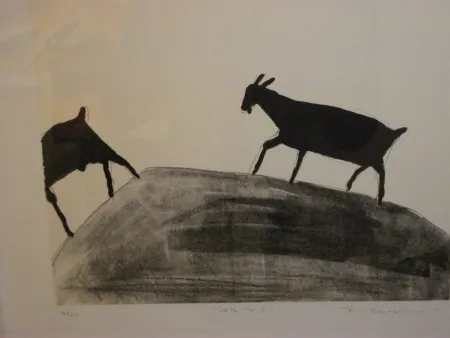 石版画 Nhlengethwa - Lets Go II