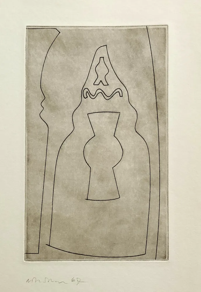 蚀刻版画 Nicholson - Curled Turkish form