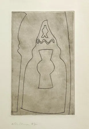 蚀刻版画 Nicholson - Curled Turkish form