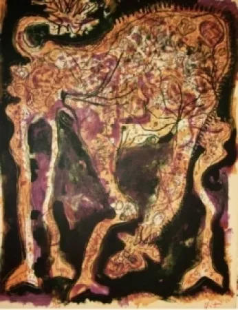 石版画 Nieto - Gracieuse dépliée