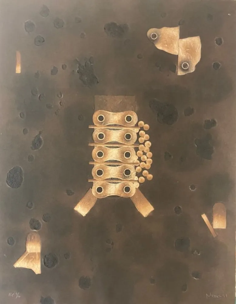 版画 Nissen - Mariposa Obsidiana