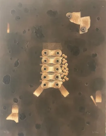 版画 Nissen - Mariposa Obsidiana