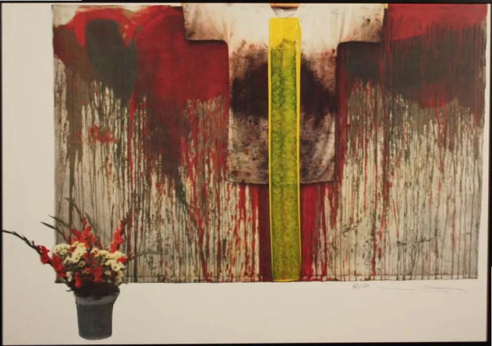 石版画 Nitsch - SENZA TITOLO