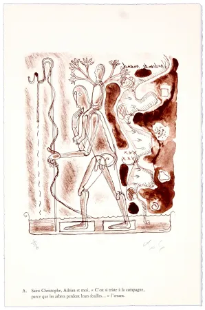 石版画 Nørgaard - A. Saint Christophe, Adrian et moi, 