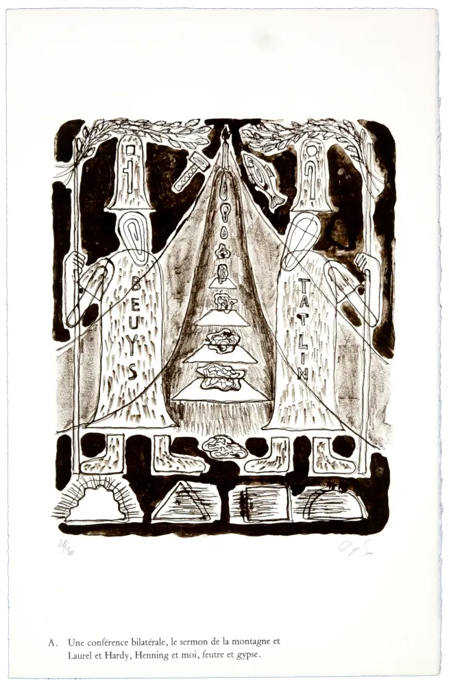 石版画 Nørgaard - A. Une conférence bilatérale