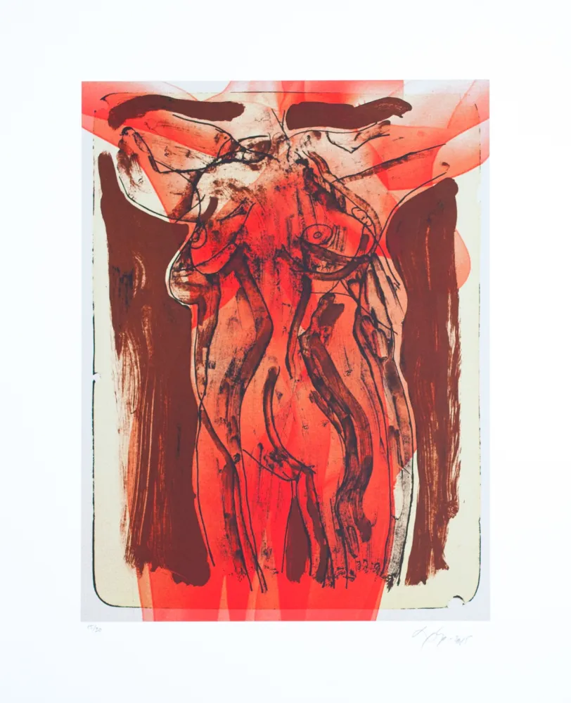 石版画 Nørgaard - La femme I