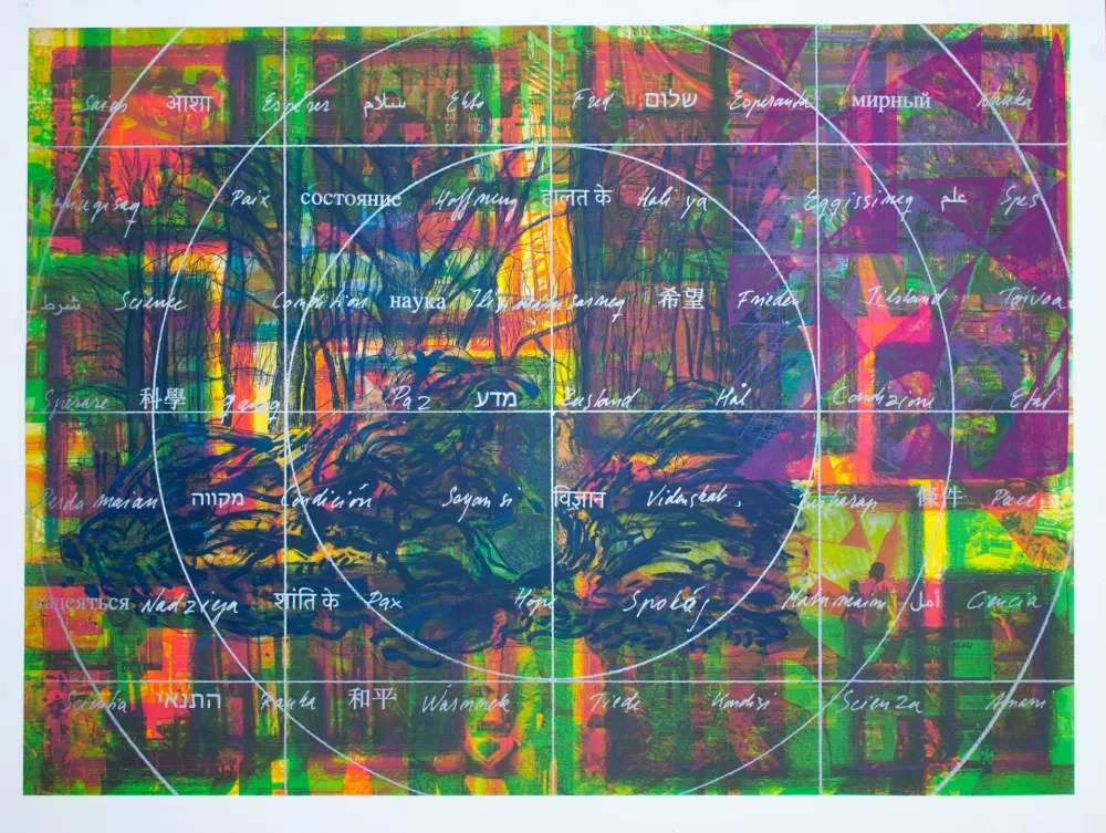 石版画 Nørgaard - La Paix