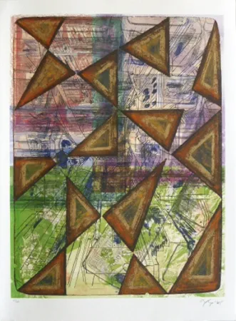 石版画 Nørgaard - La paix II