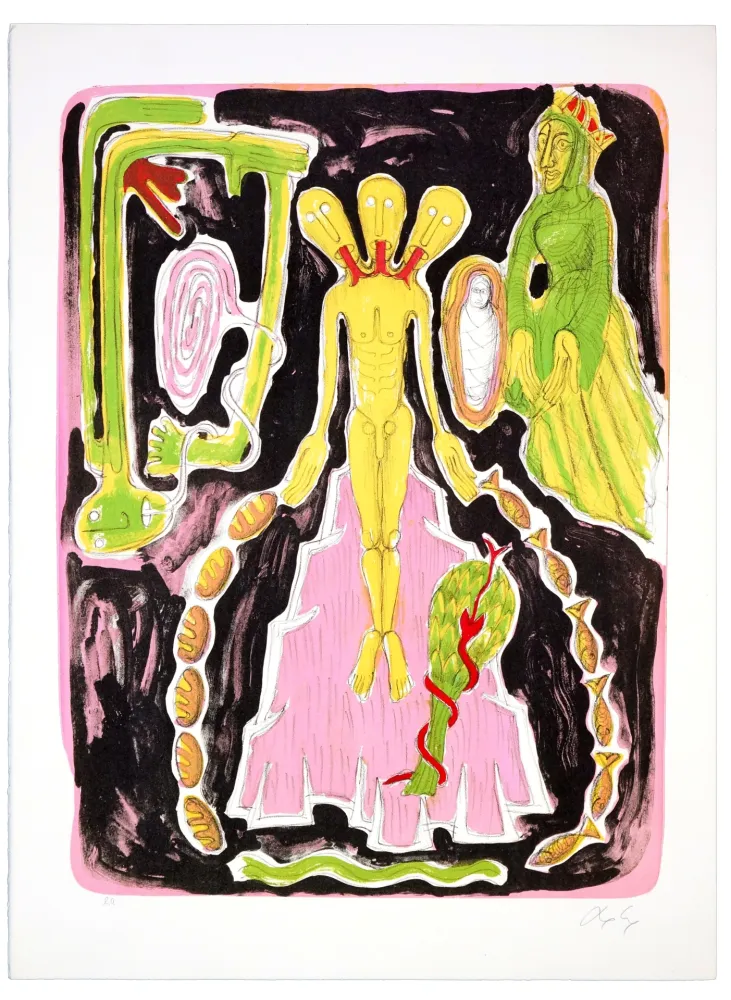 石版画 Nørgaard - Mes chers amis 