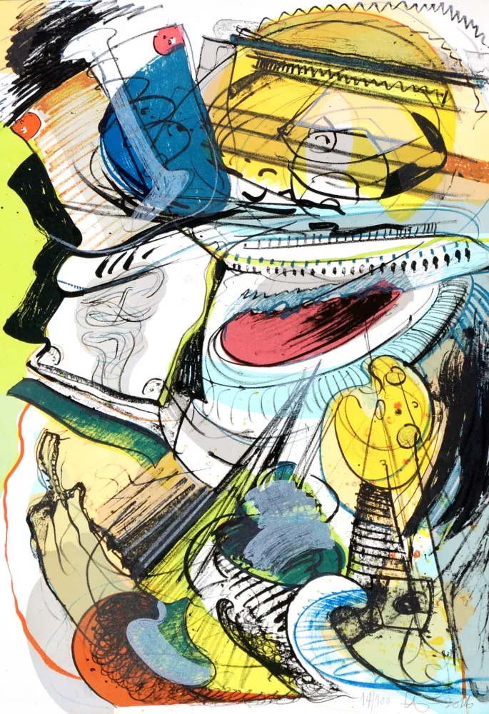 石版画 Nørgard - Leaving civilisation 2