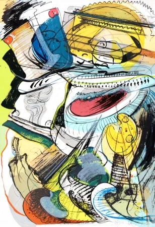 石版画 Nørgard - Leaving civilisation 2