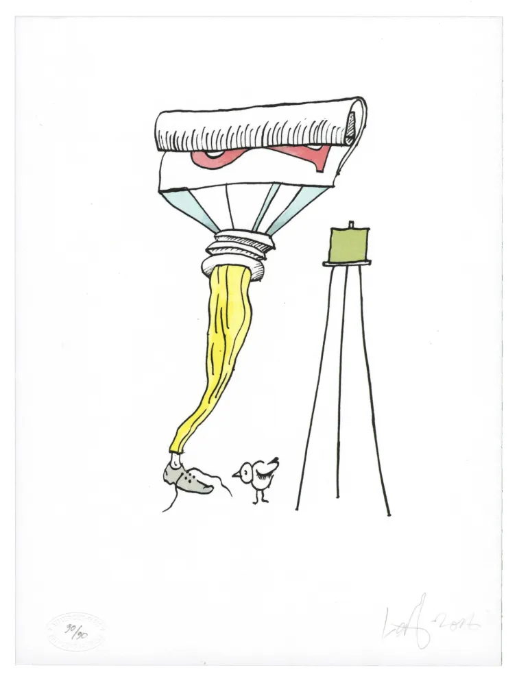 石版画 Nørgard - Tube de dentifrice