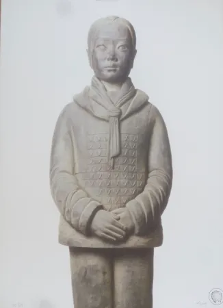 石版画 Noury - Terracotta daughters # 4