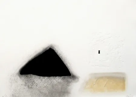 版画 Nóvoa - TRIANGLE NOIR DEMI JÉSUS