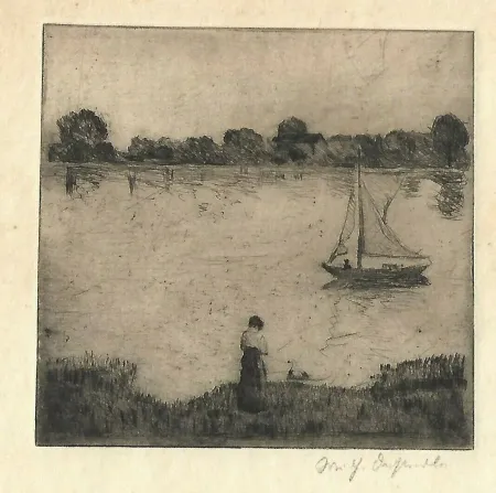 干刻版画 Oesterle - Am See
