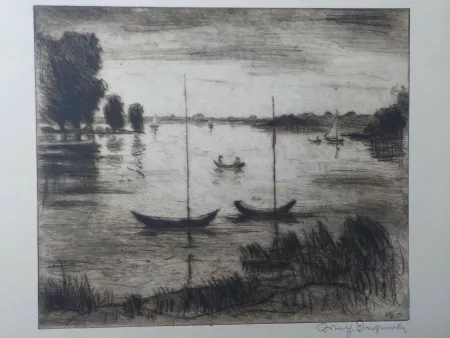 干刻版画 Oesterle - Bei Schildhorn