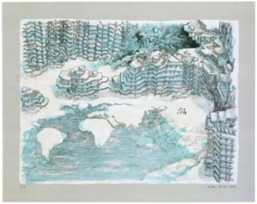 石版画 Oiwa - North Pole 