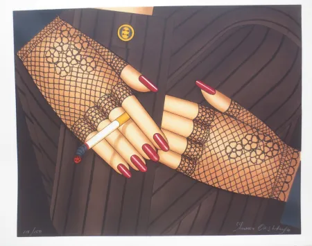 石版画 Okshteyn - Les mains