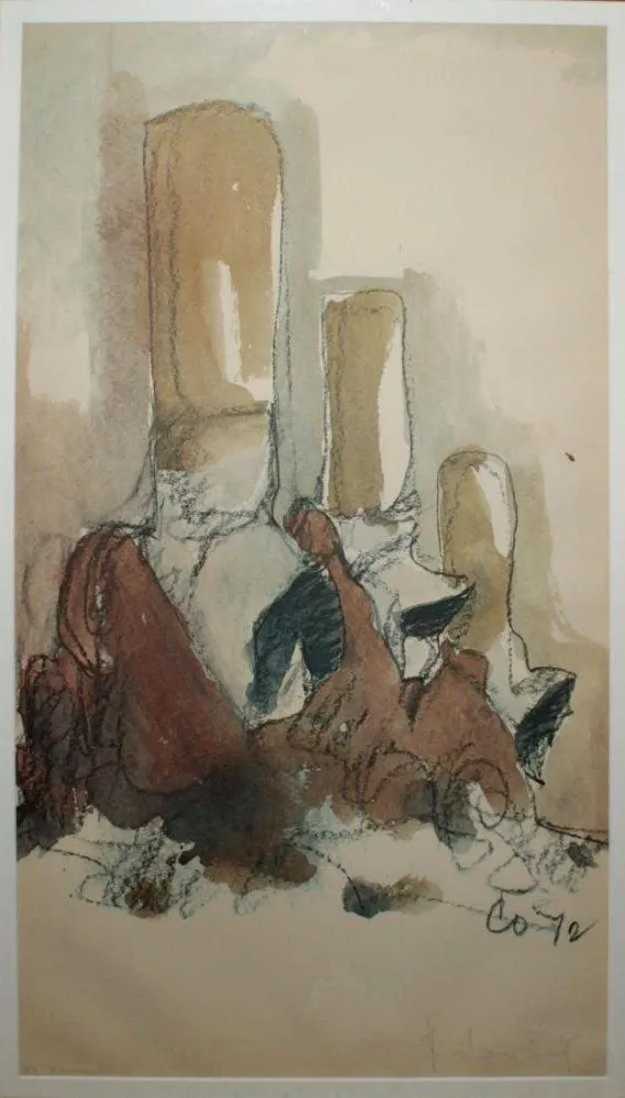 石版画 Oldenburg - Fagends Carved in Rock Fagend Canyon