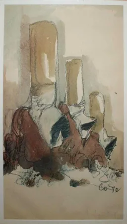 石版画 Oldenburg - Fagends Carved in Rock Fagend Canyon