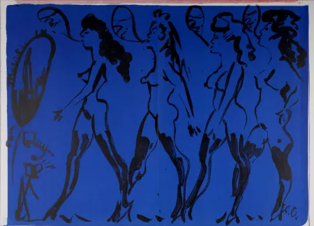 石版画 Oldenburg - Parade of Women, 1964