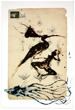 石版画 Olguin - Sans itre