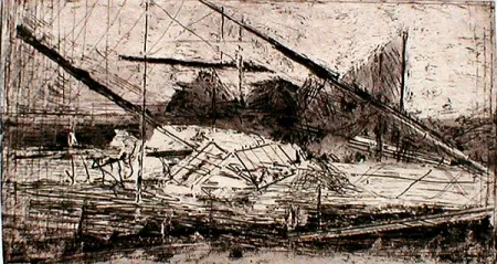 蚀刻版画 Oliveira - Emerson Site I