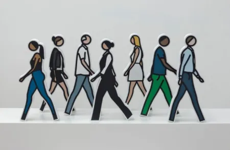 无技术 Opie - Walking Statuettes, full set of 7