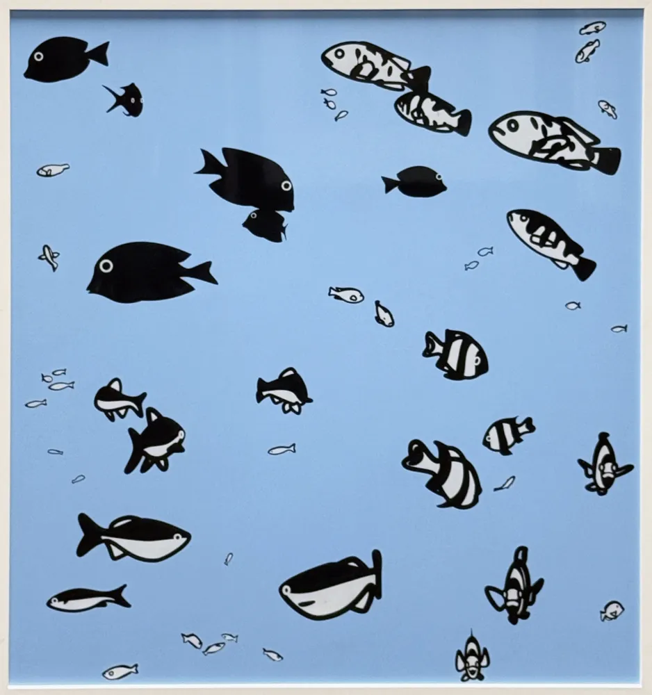 丝网印刷 Opie - We swam amongst the fishes (version 1)