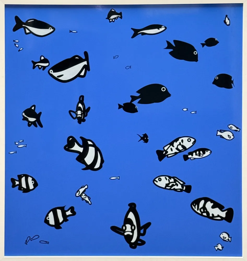 丝网印刷 Opie - We swam amongst the fishes (Version 2)