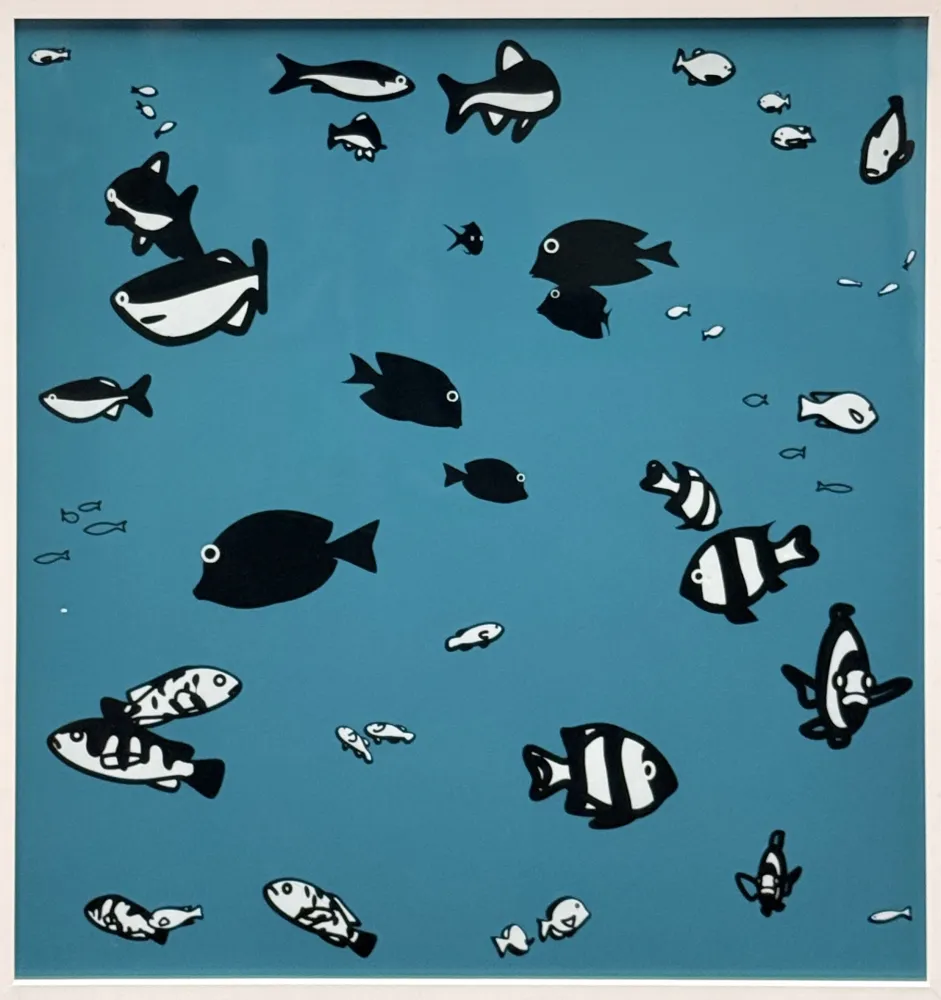 丝网印刷 Opie - We swam amongst the fishes (version 4)