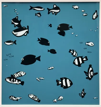 丝网印刷 Opie - We swam amongst the fishes (version 4)