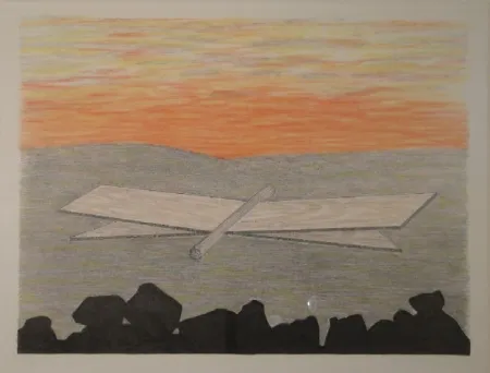 石版画 Oppenheim - Der Zypressenschwärmer.