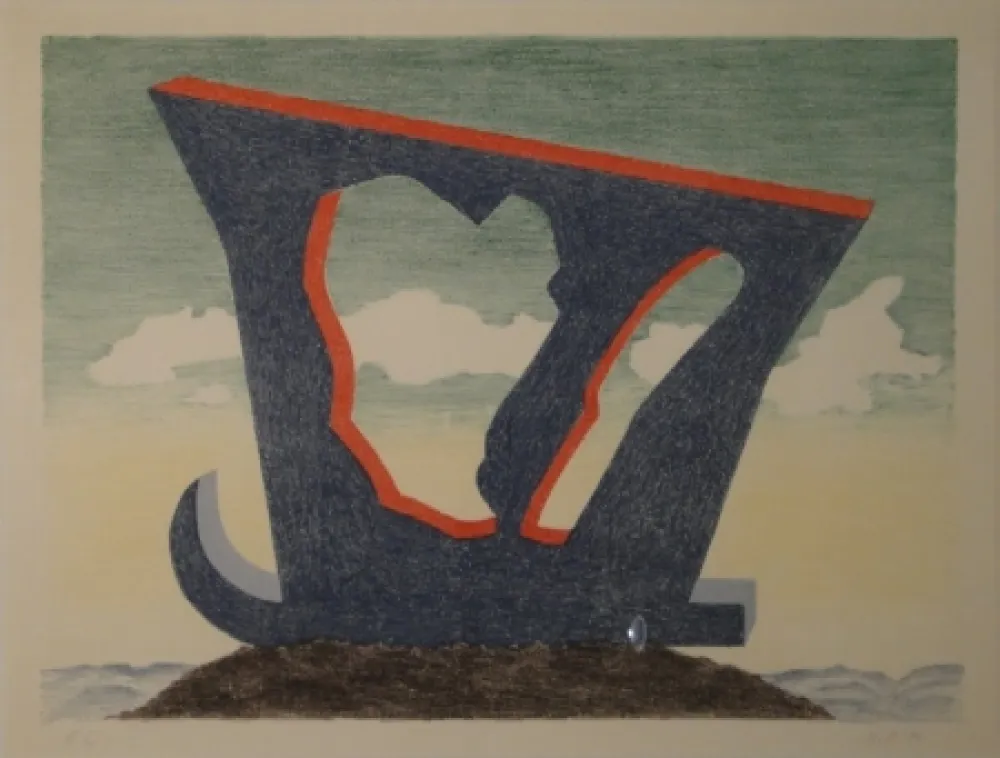 石版画 Oppenheim - Le grand liparide, Silberschwanz. 