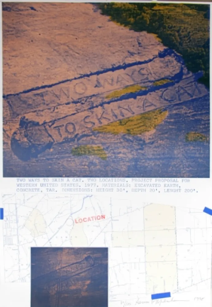 石版画 Oppenheim - Two Ways to Skin a Cat