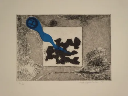 蚀刻版画 Oppenheim - Windhose