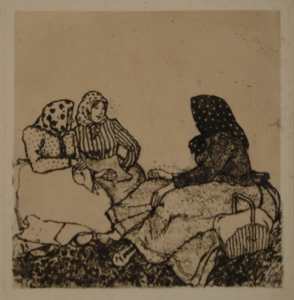 版画 Orlik - Am Sonntag (Böhmen) 