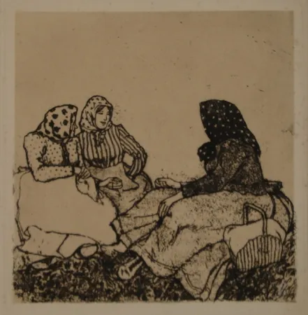版画 Orlik - Am Sonntag (Böhmen) 
