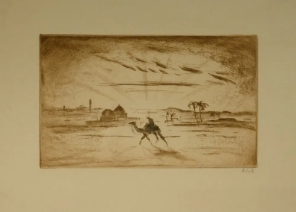 蚀刻版画 Orlik - Aus Ägypten